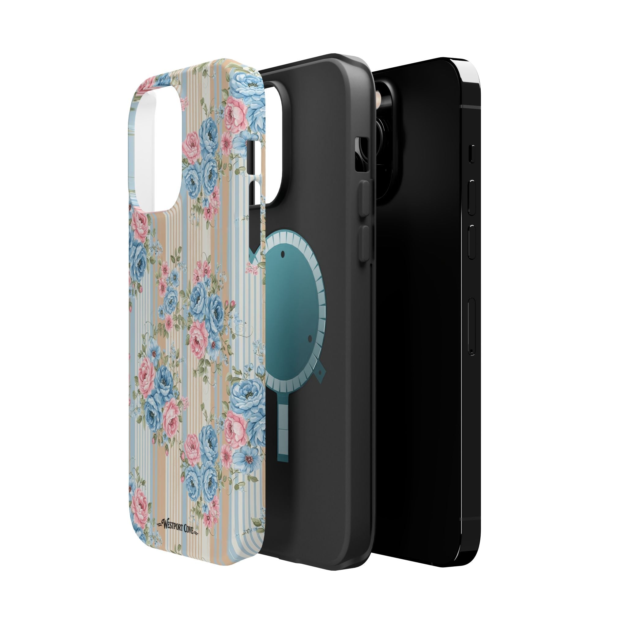 Floral Vintage Stripe - Extreme MagSafe Phone Case - Westport Cove
