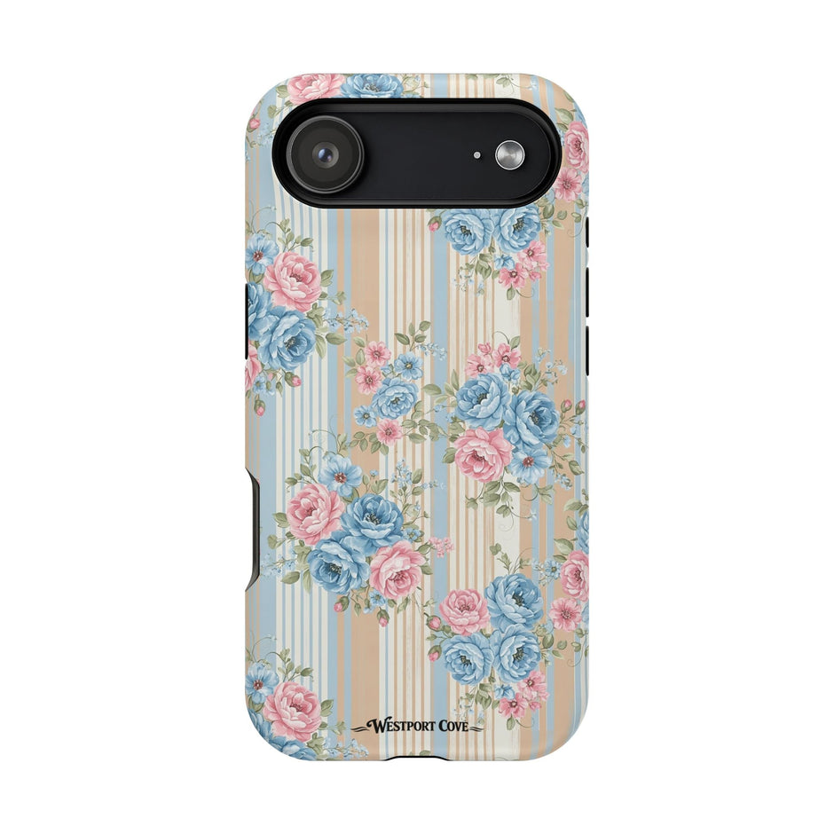 Floral Vintage Stripe - Extreme MagSafe Phone Case - Westport Cove
