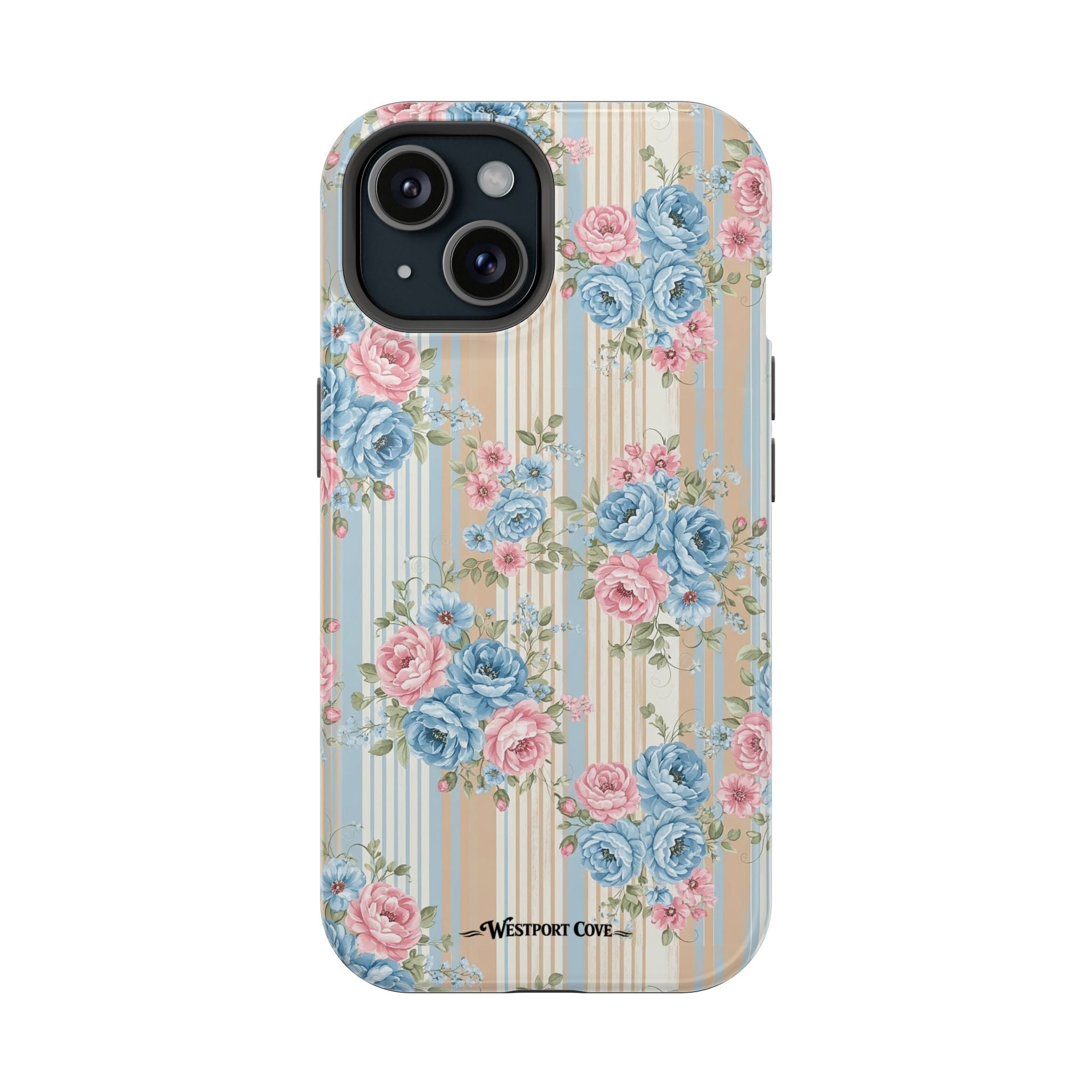 Floral Vintage Stripe - Extreme MagSafe Phone Case - Westport Cove