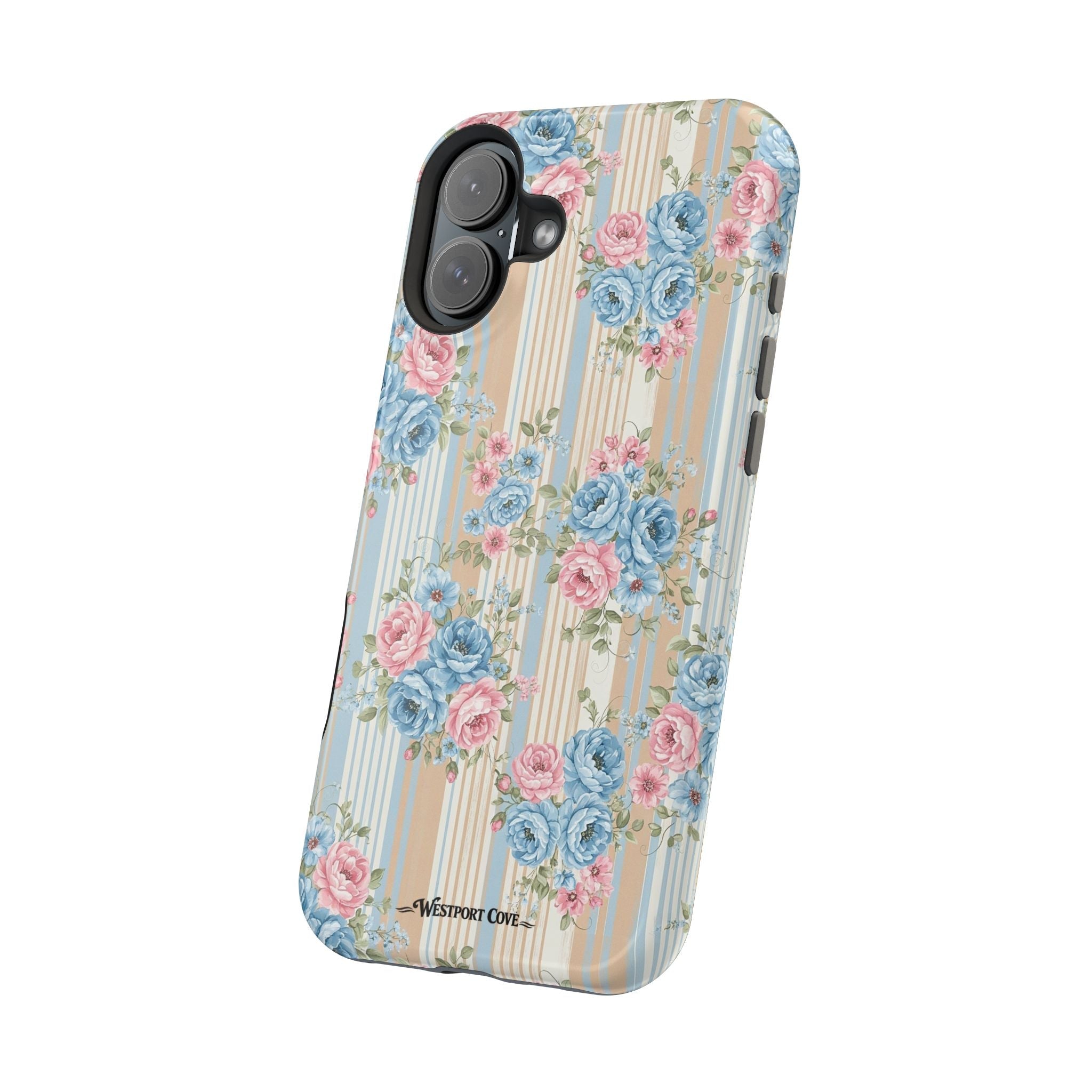 Floral Vintage Stripe - Extreme MagSafe Phone Case - Westport Cove