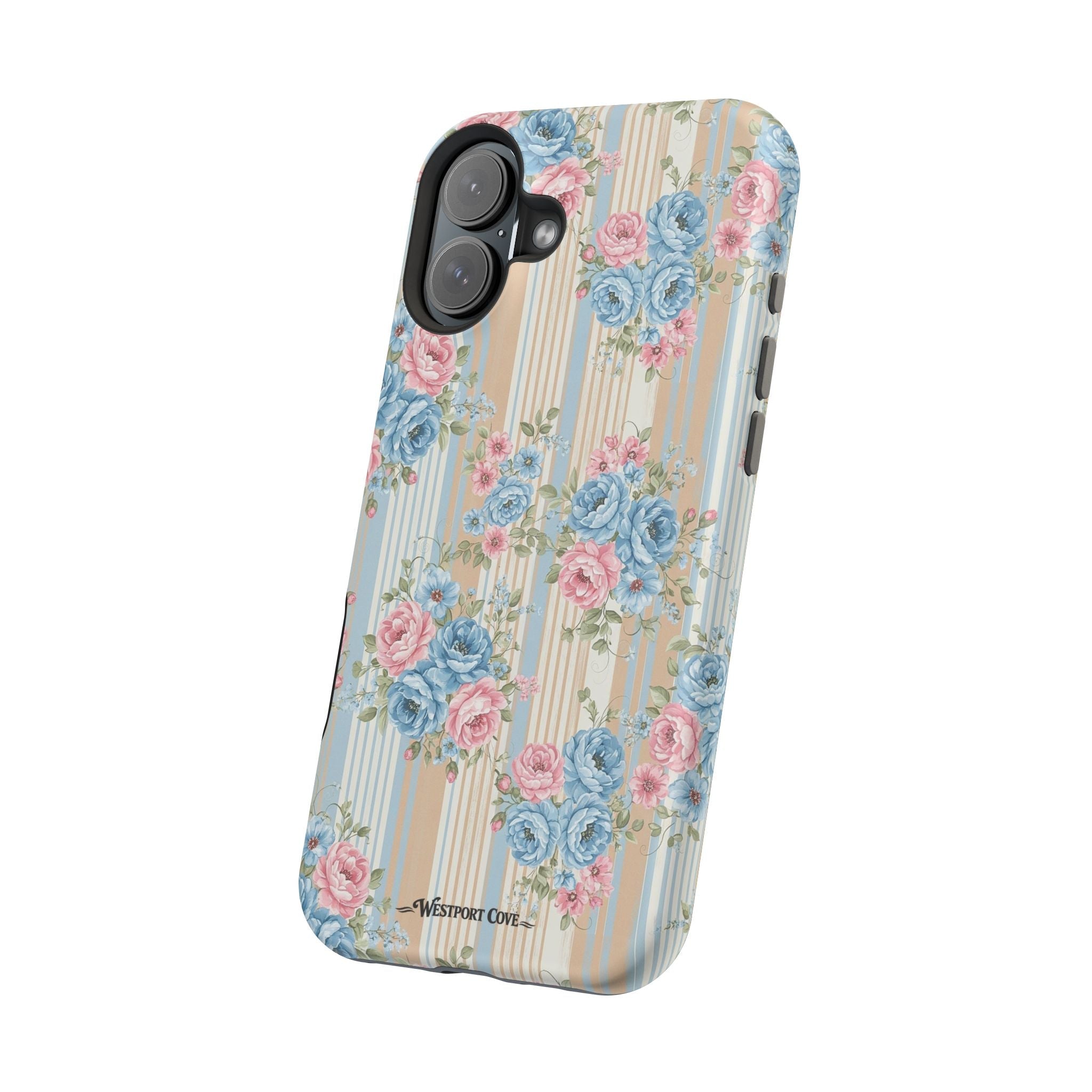 Floral Vintage Stripe - Extreme MagSafe Phone Case - Westport Cove