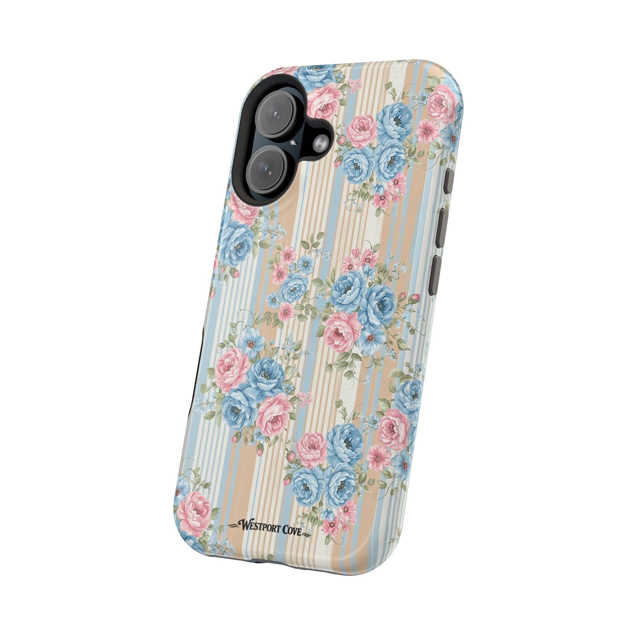 Floral Vintage Stripe - Extreme MagSafe Phone Case - Westport Cove