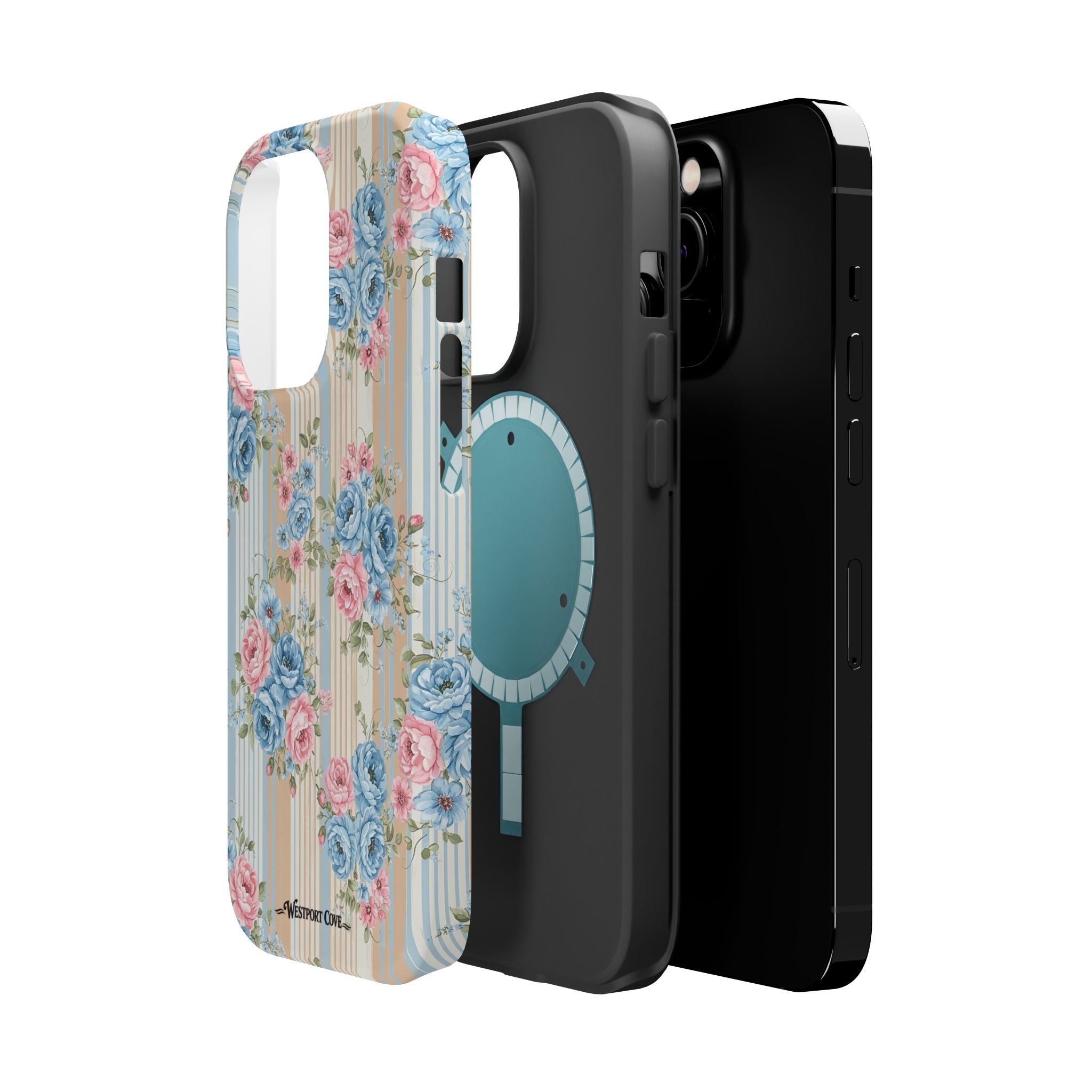 Floral Vintage Stripe - Extreme MagSafe Phone Case - Westport Cove