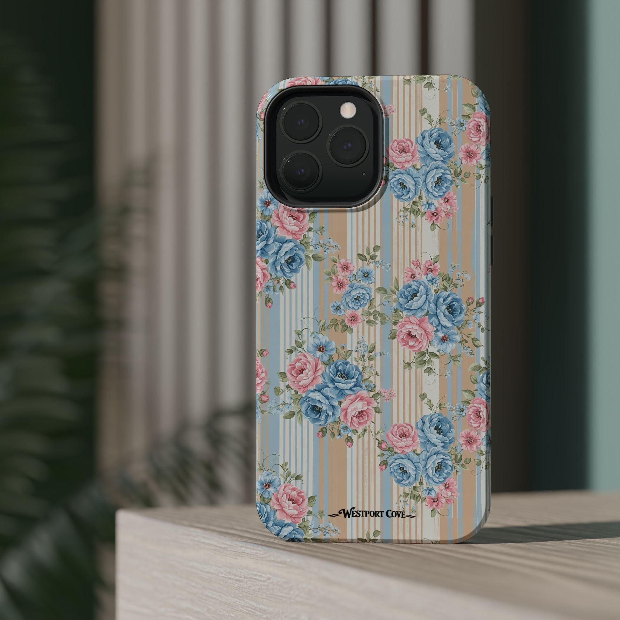 Floral Vintage Stripe - Extreme MagSafe Phone Case - Westport Cove