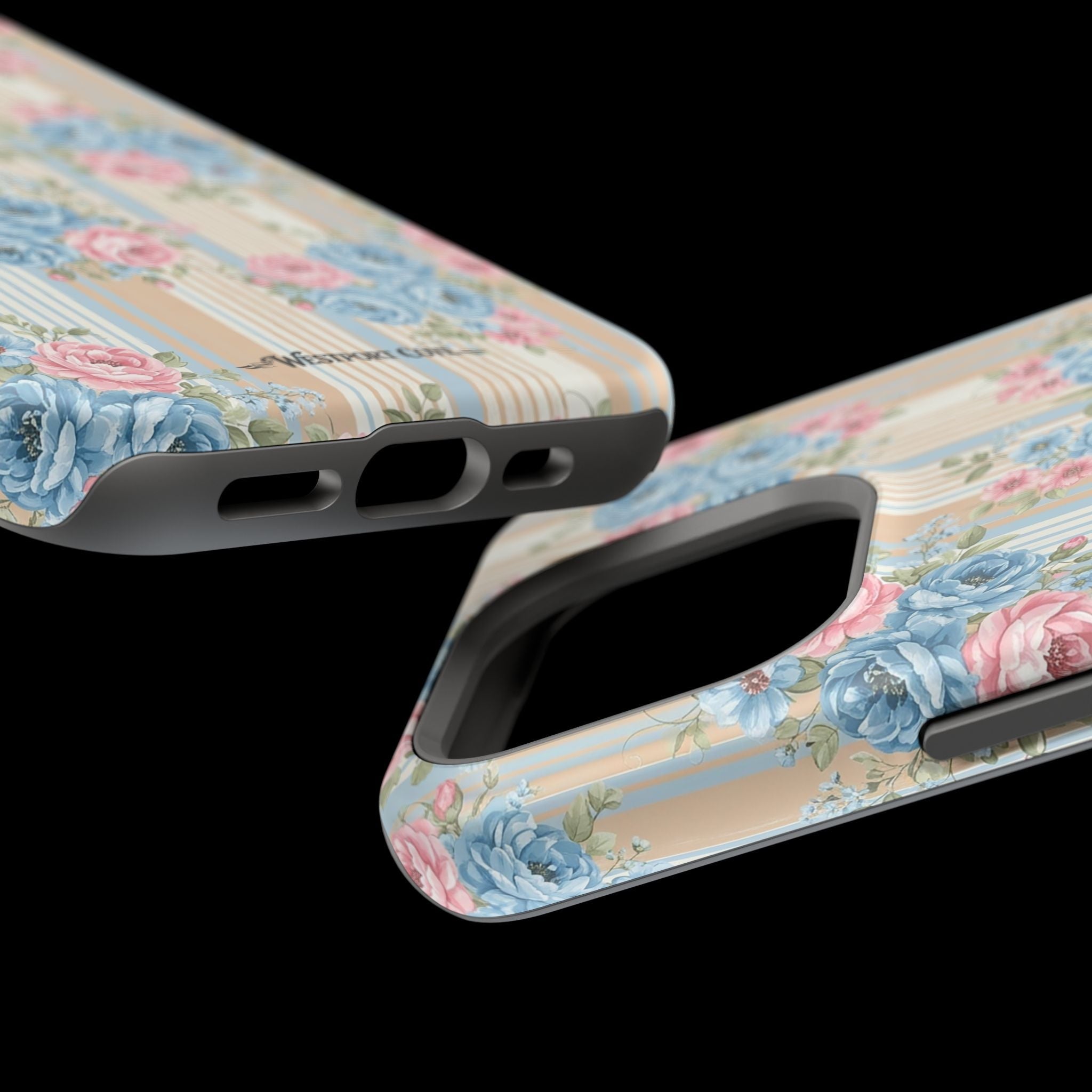 Floral Vintage Stripe - Extreme MagSafe Phone Case - Westport Cove