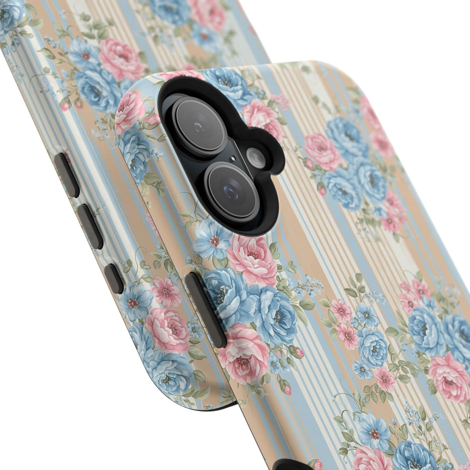 Floral Vintage Stripe - Extreme MagSafe Phone Case - Westport Cove