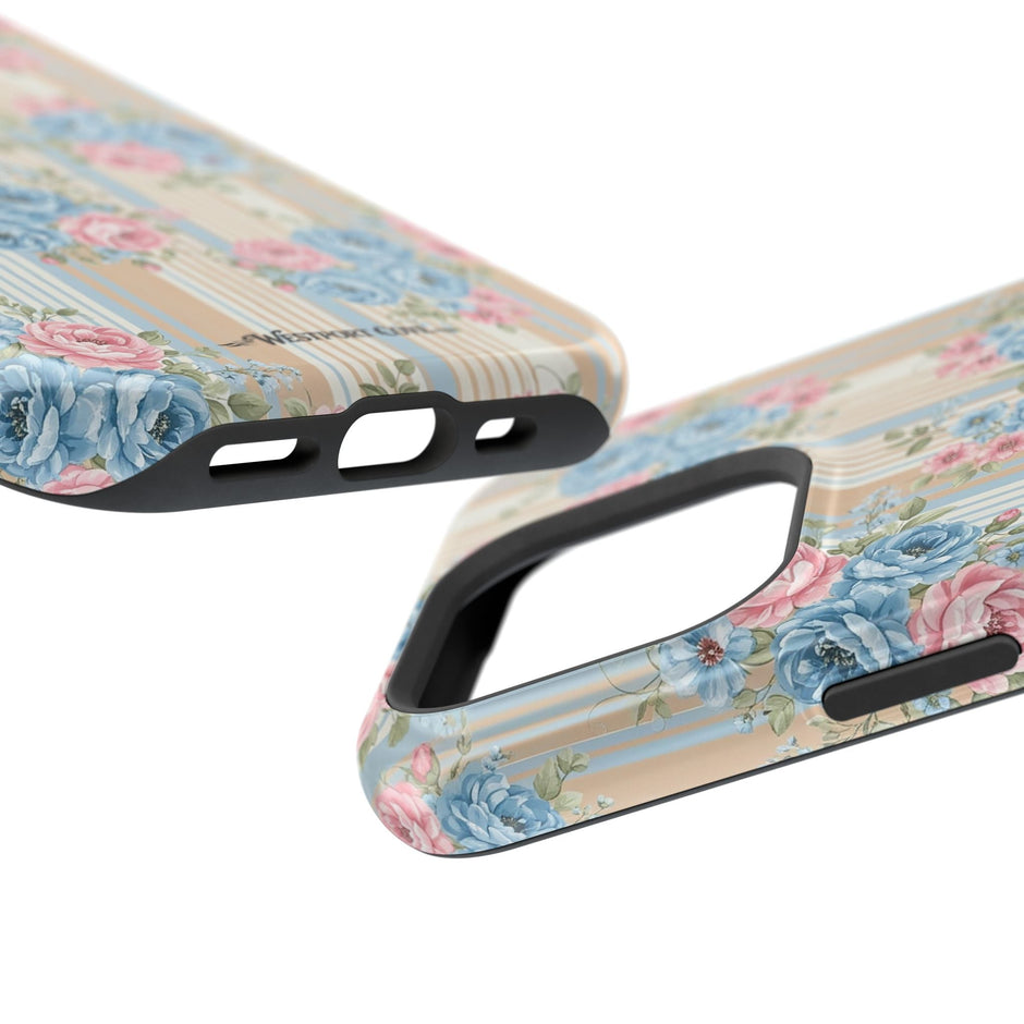 Floral Vintage Stripe - Extreme MagSafe Phone Case - Westport Cove