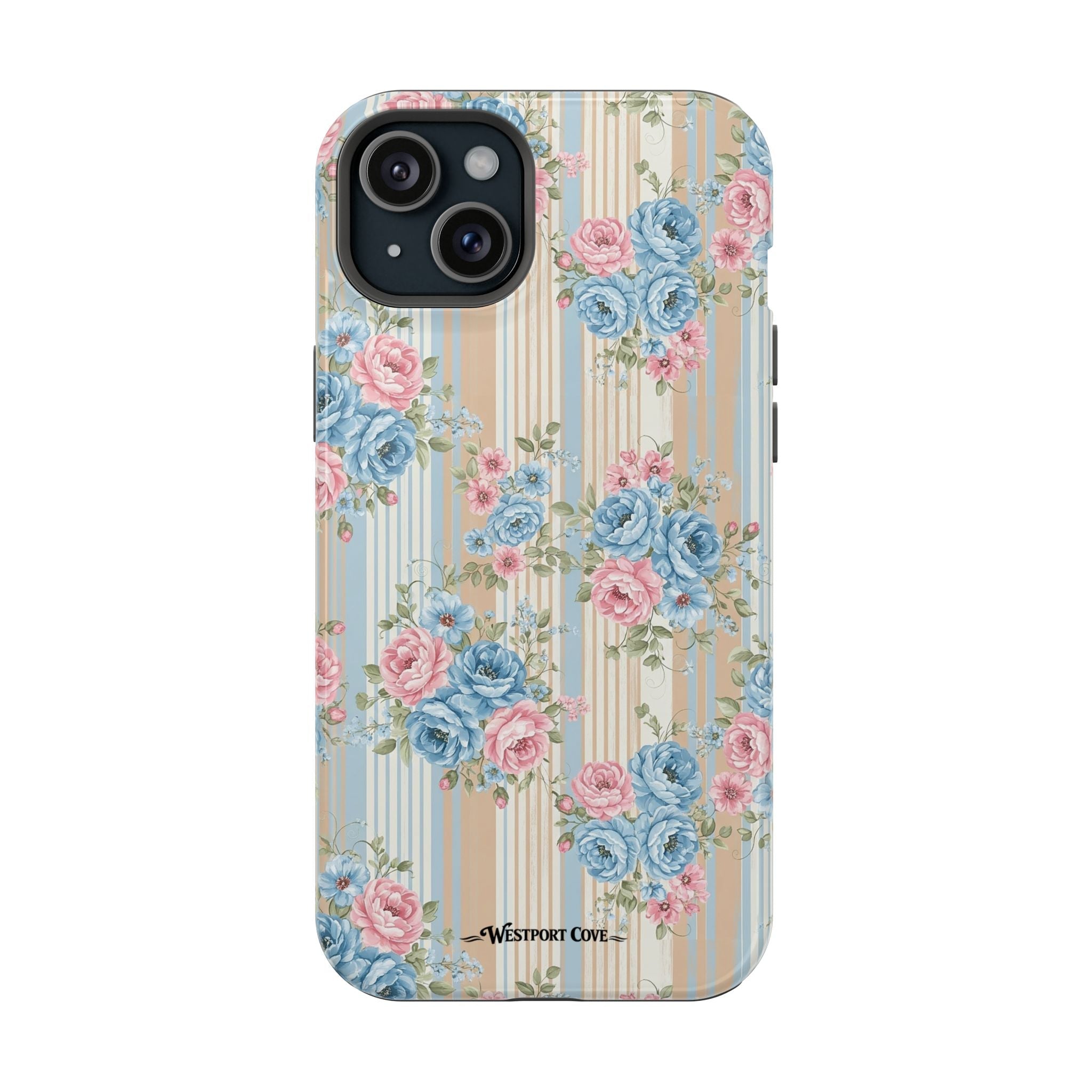 Floral Vintage Stripe - Extreme MagSafe Phone Case - Westport Cove