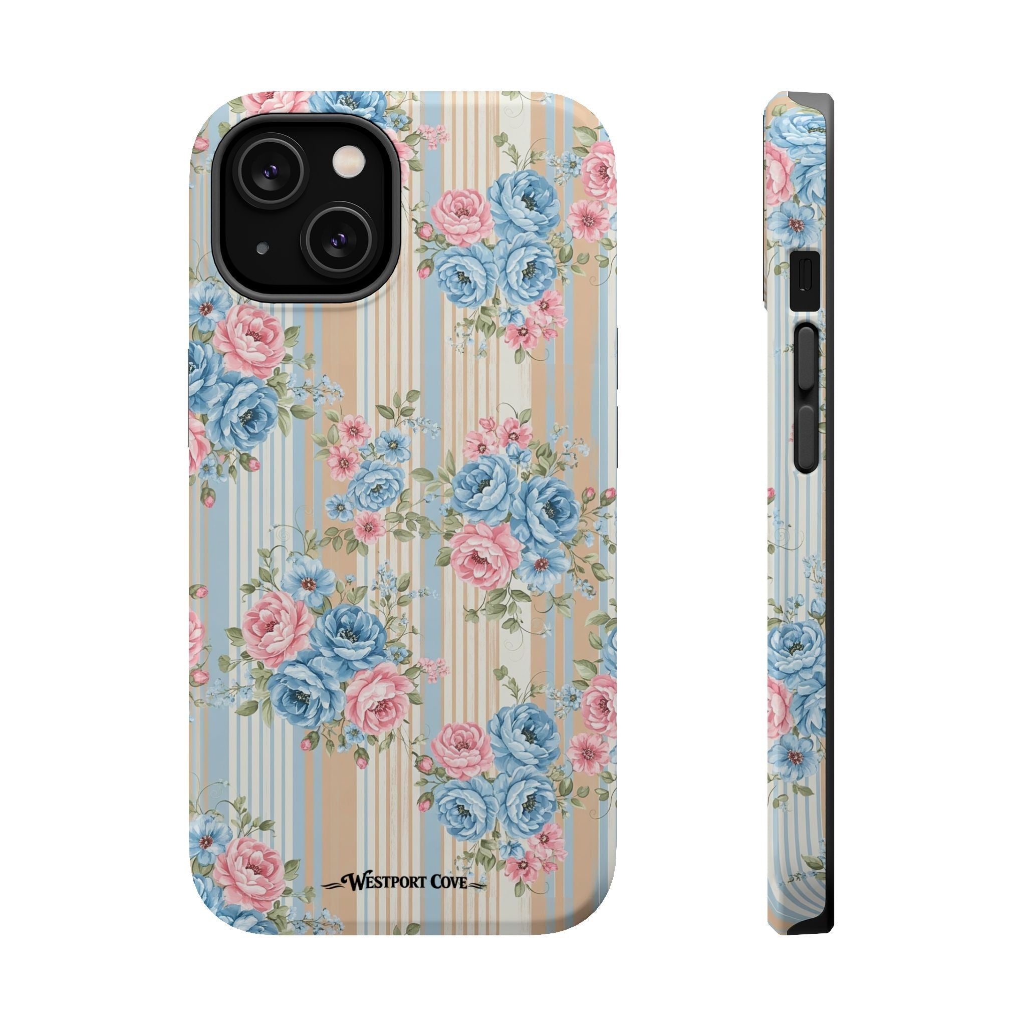 Floral Vintage Stripe - Extreme MagSafe Phone Case - Westport Cove