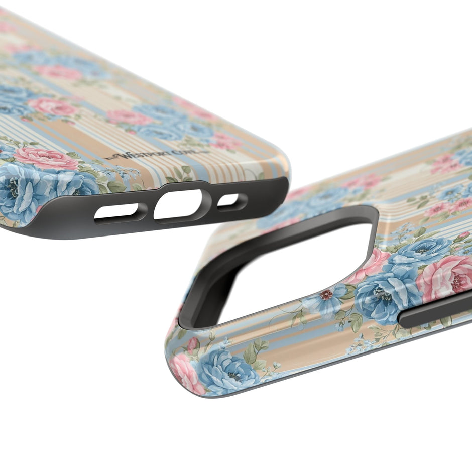 Floral Vintage Stripe - Extreme MagSafe Phone Case - Westport Cove