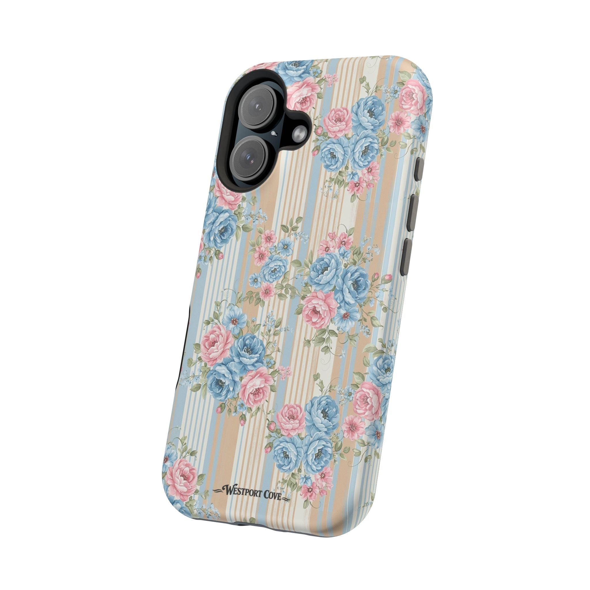 Floral Vintage Stripe - Extreme MagSafe Phone Case - Westport Cove