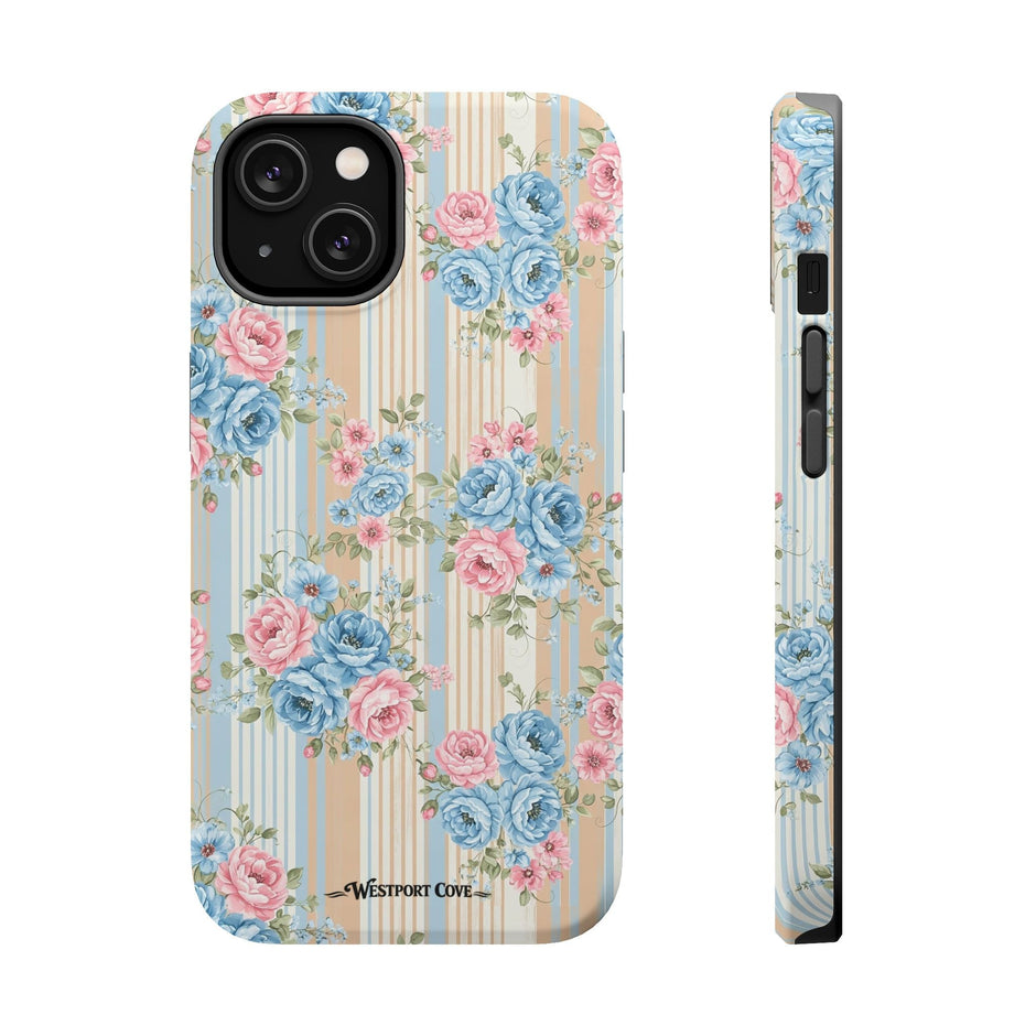 Floral Vintage Stripe - Extreme MagSafe Phone Case - Westport Cove