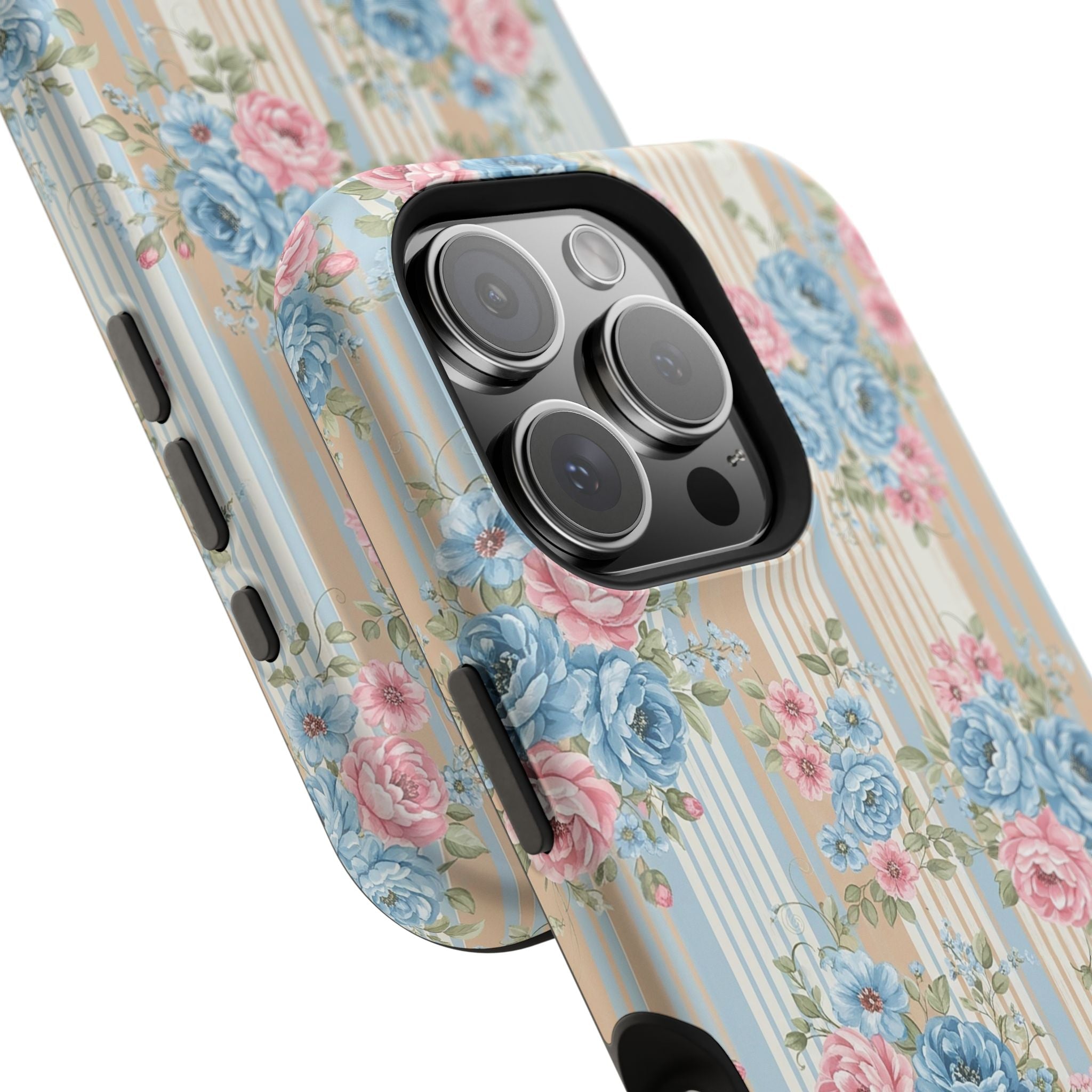 Floral Vintage Stripe - Extreme MagSafe Phone Case - Westport Cove