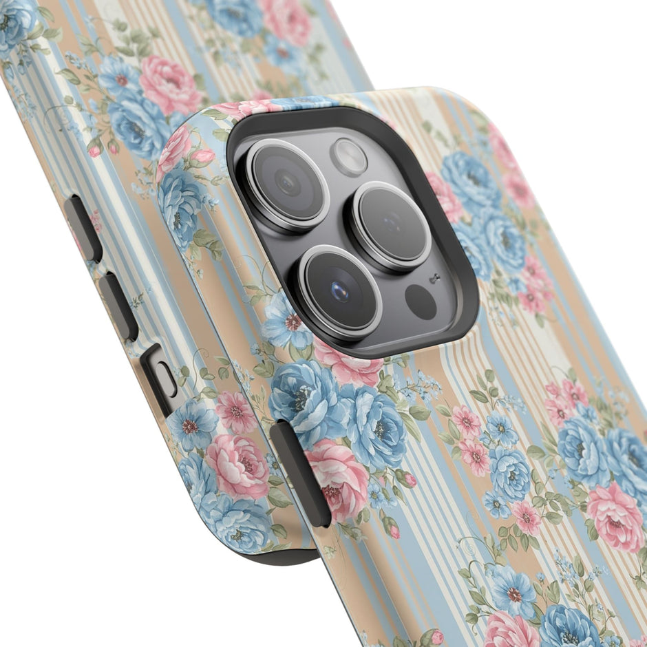Floral Vintage Stripe - Extreme MagSafe Phone Case - Westport Cove