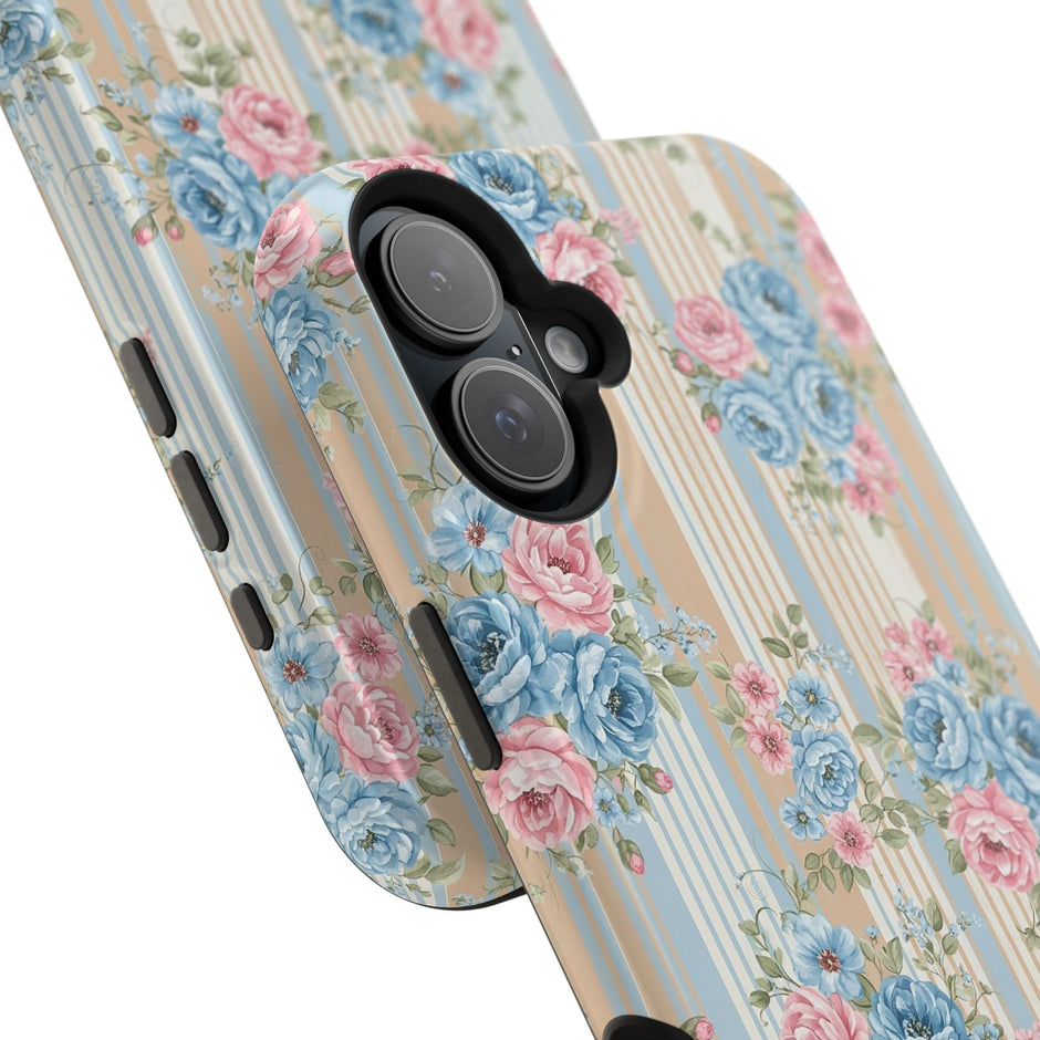 Floral Vintage Stripe - Extreme MagSafe Phone Case - Westport Cove