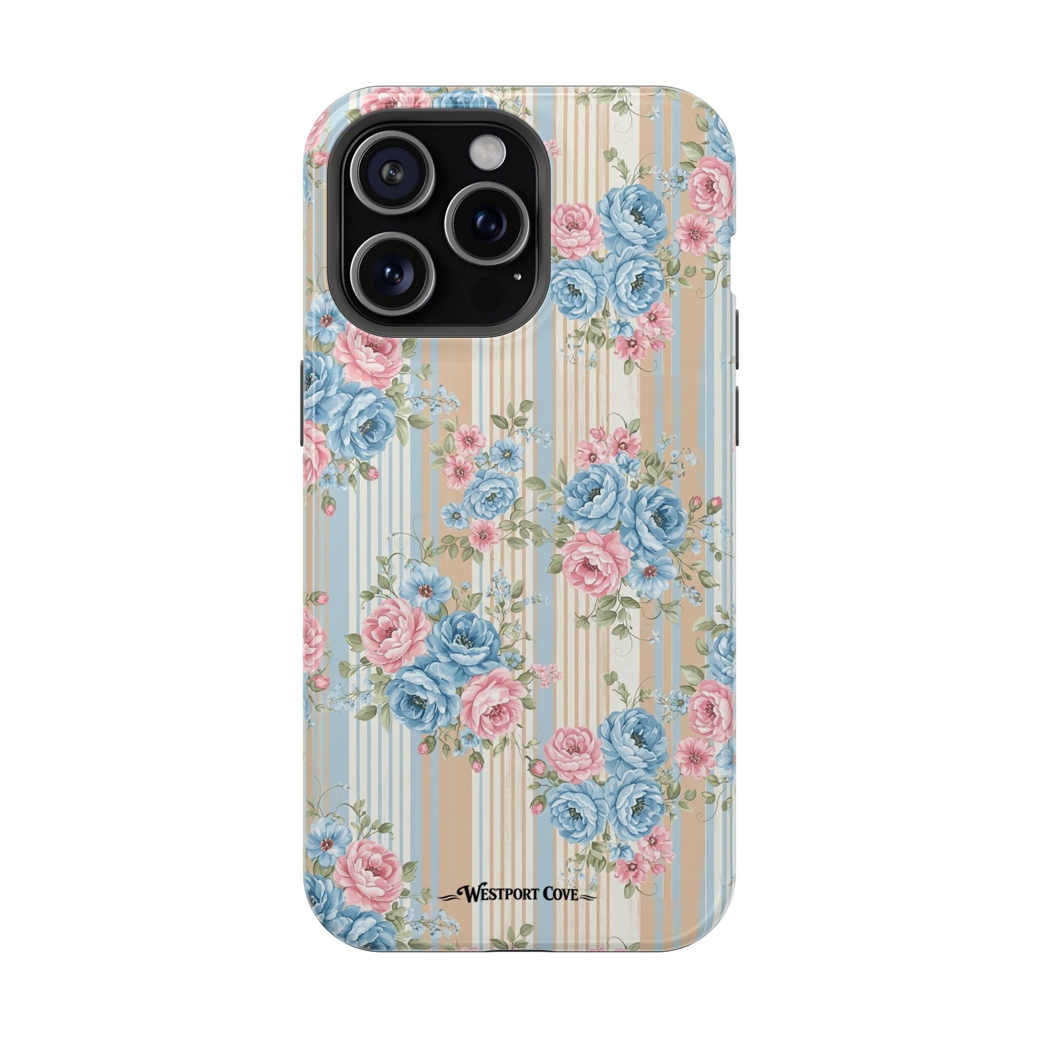 Floral Vintage Stripe - Extreme MagSafe Phone Case - Westport Cove