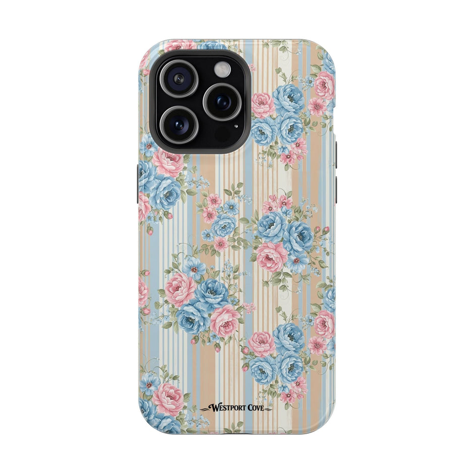 Floral Vintage Stripe - Extreme MagSafe Phone Case - Westport Cove