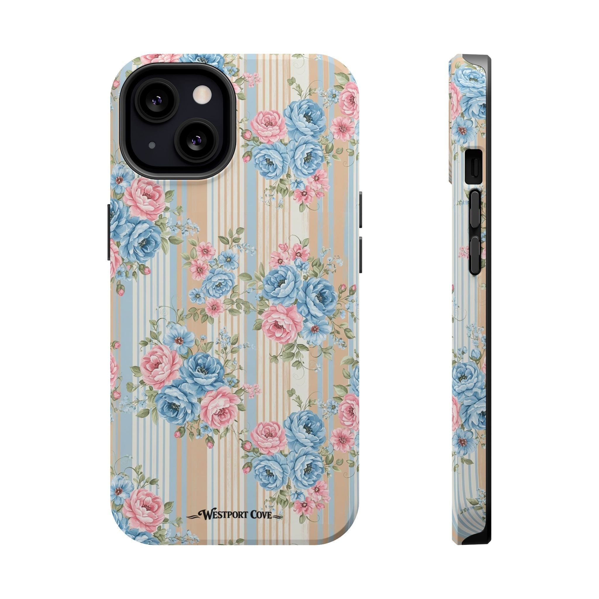 Floral Vintage Stripe - Extreme MagSafe Phone Case - Westport Cove