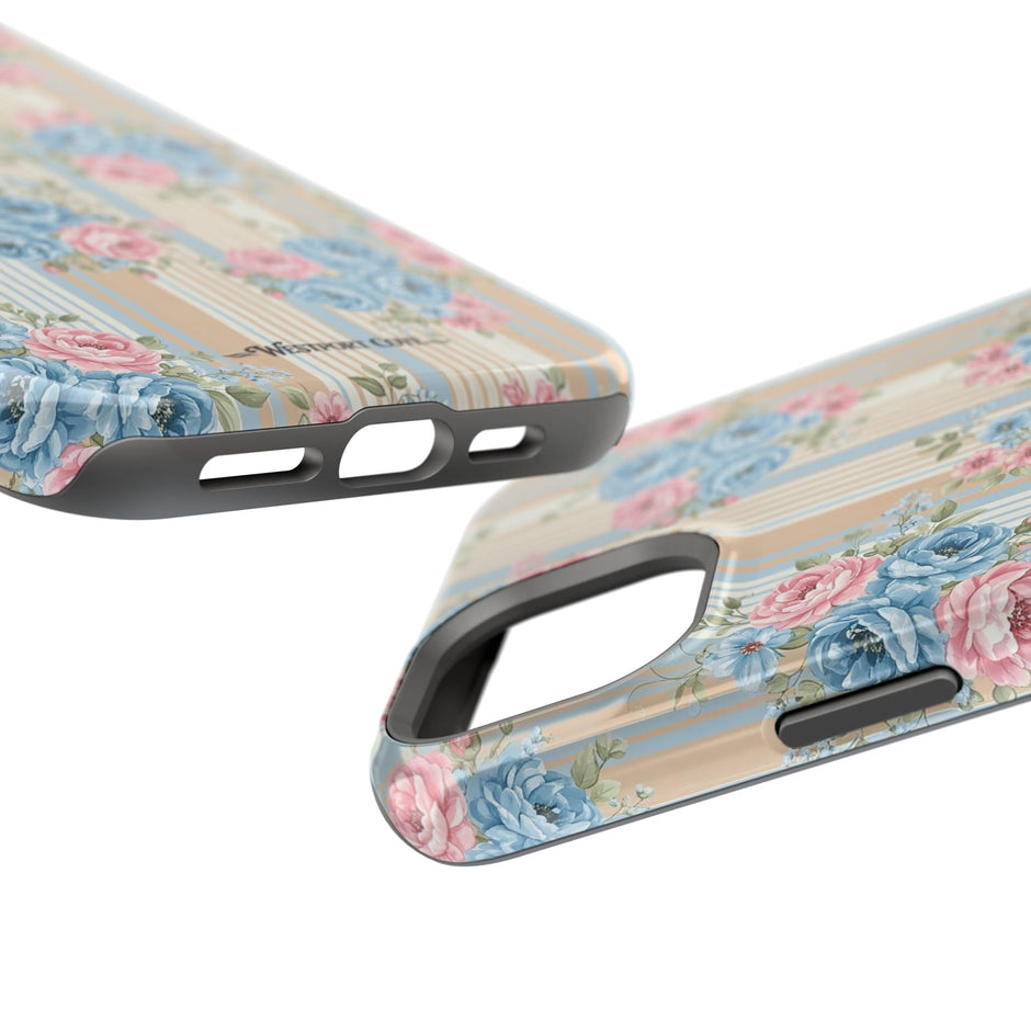 Floral Vintage Stripe - Extreme MagSafe Phone Case - Westport Cove