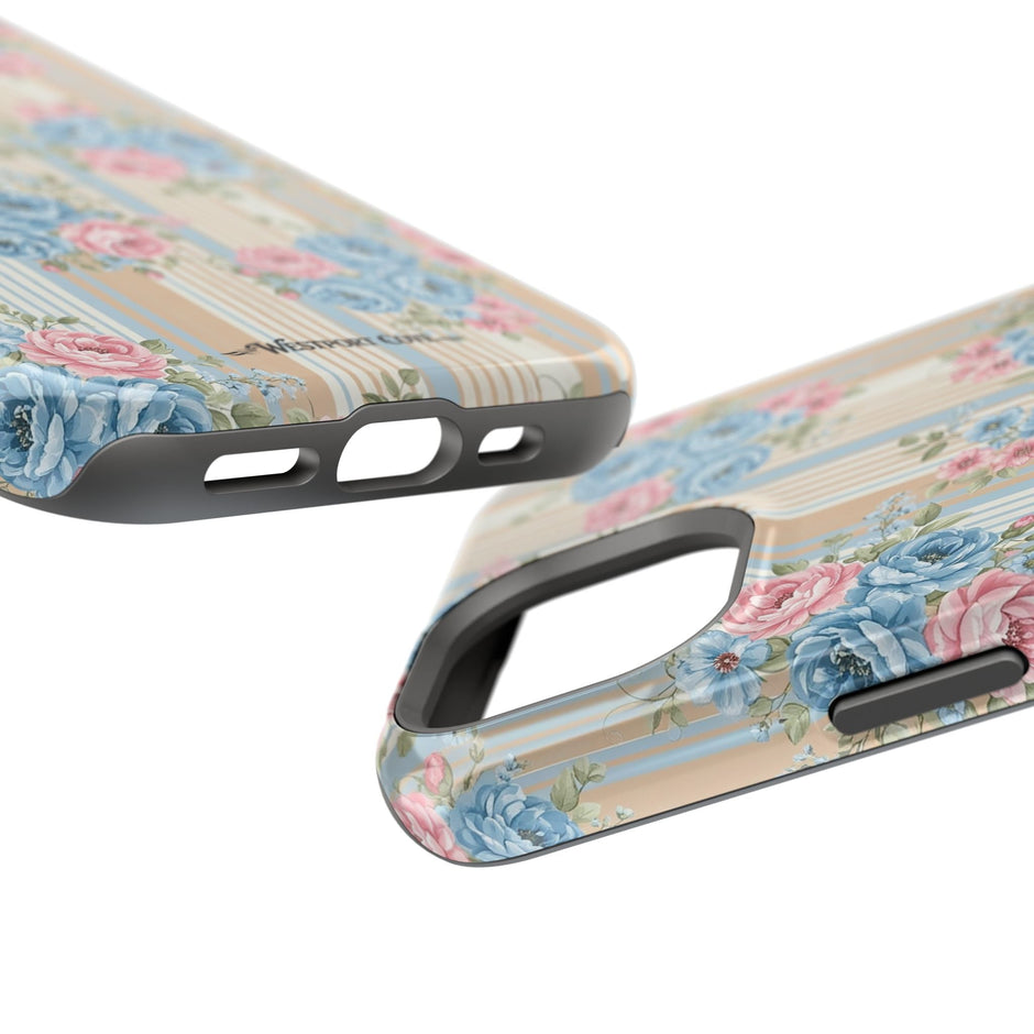 Floral Vintage Stripe - Extreme MagSafe Phone Case - Westport Cove