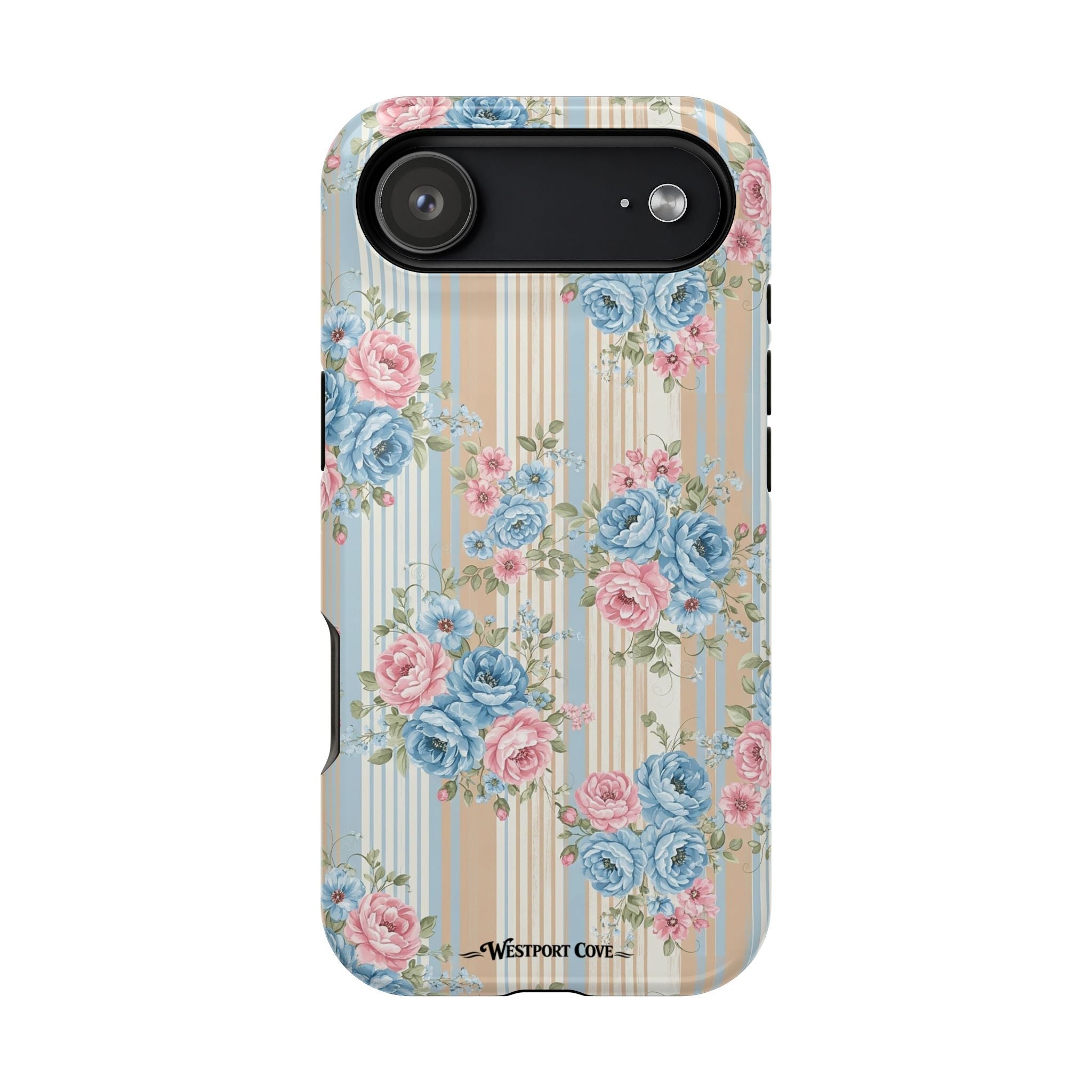 Floral Vintage Stripe - Extreme MagSafe Phone Case - Westport Cove