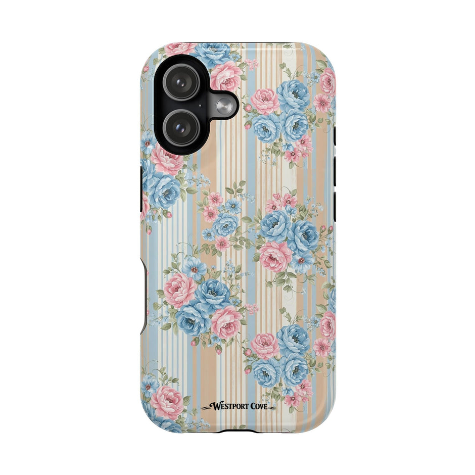 Floral Vintage Stripe - Extreme MagSafe Phone Case - Westport Cove