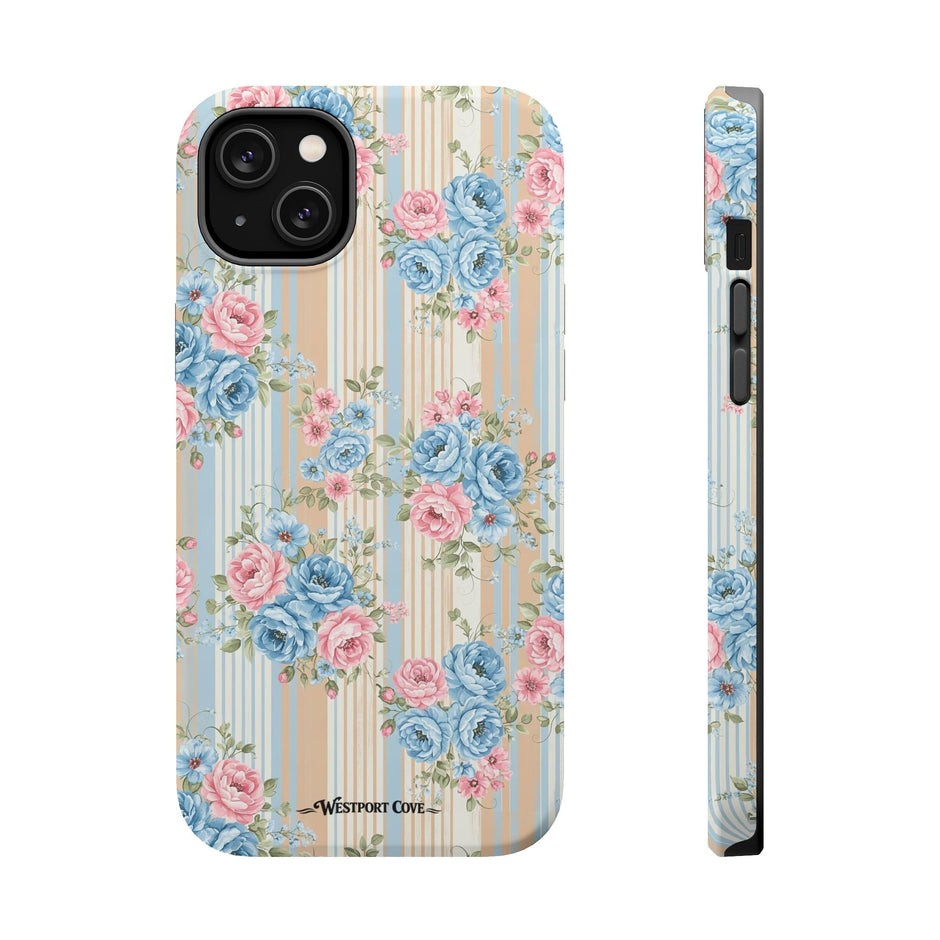 Floral Vintage Stripe - Extreme MagSafe Phone Case - Westport Cove