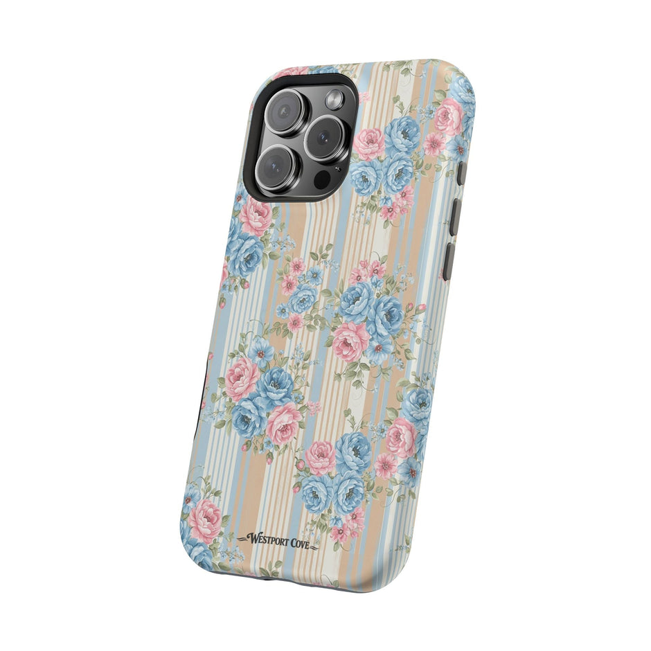 Floral Vintage Stripe - Extreme MagSafe Phone Case - Westport Cove
