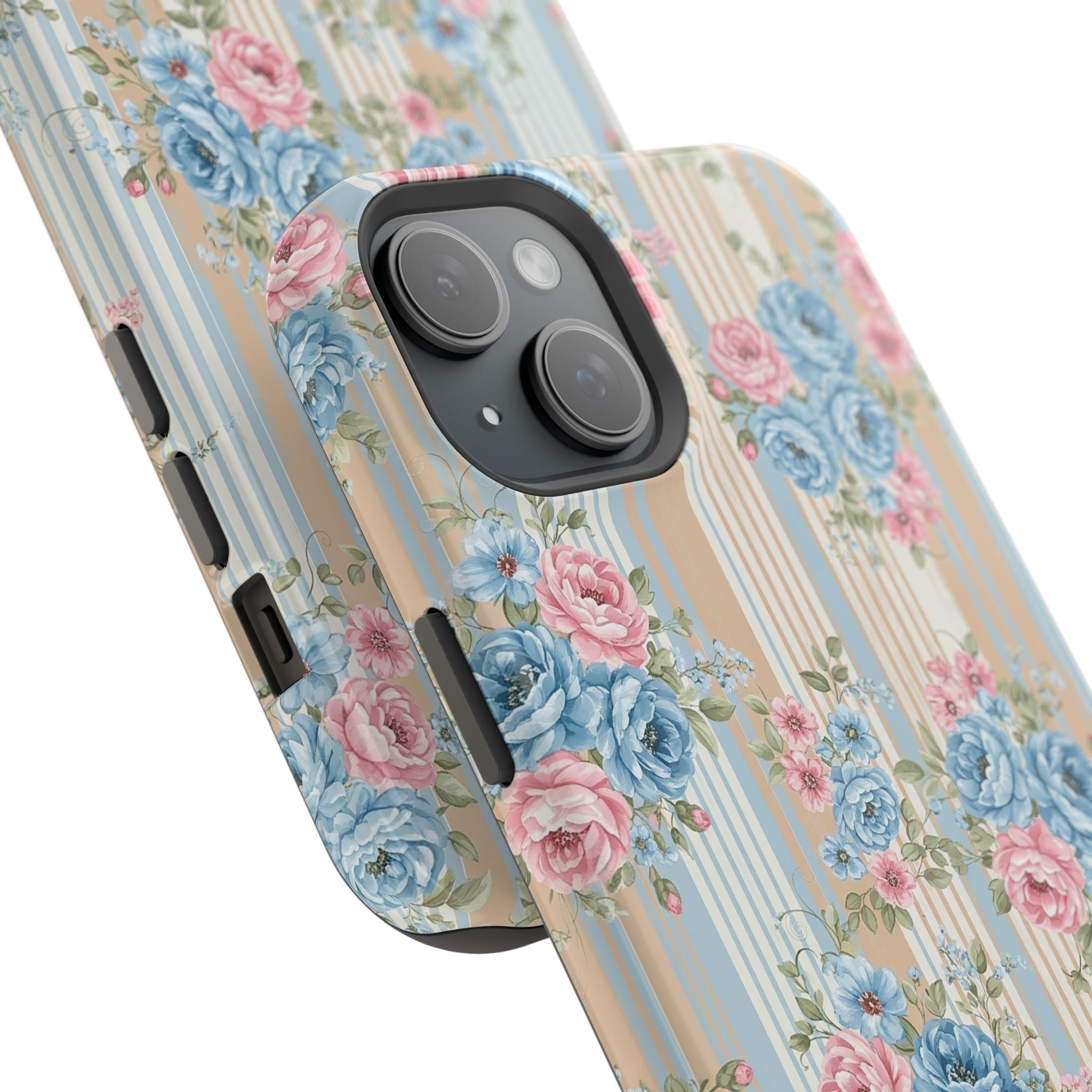 Floral Vintage Stripe - Extreme MagSafe Phone Case - Westport Cove