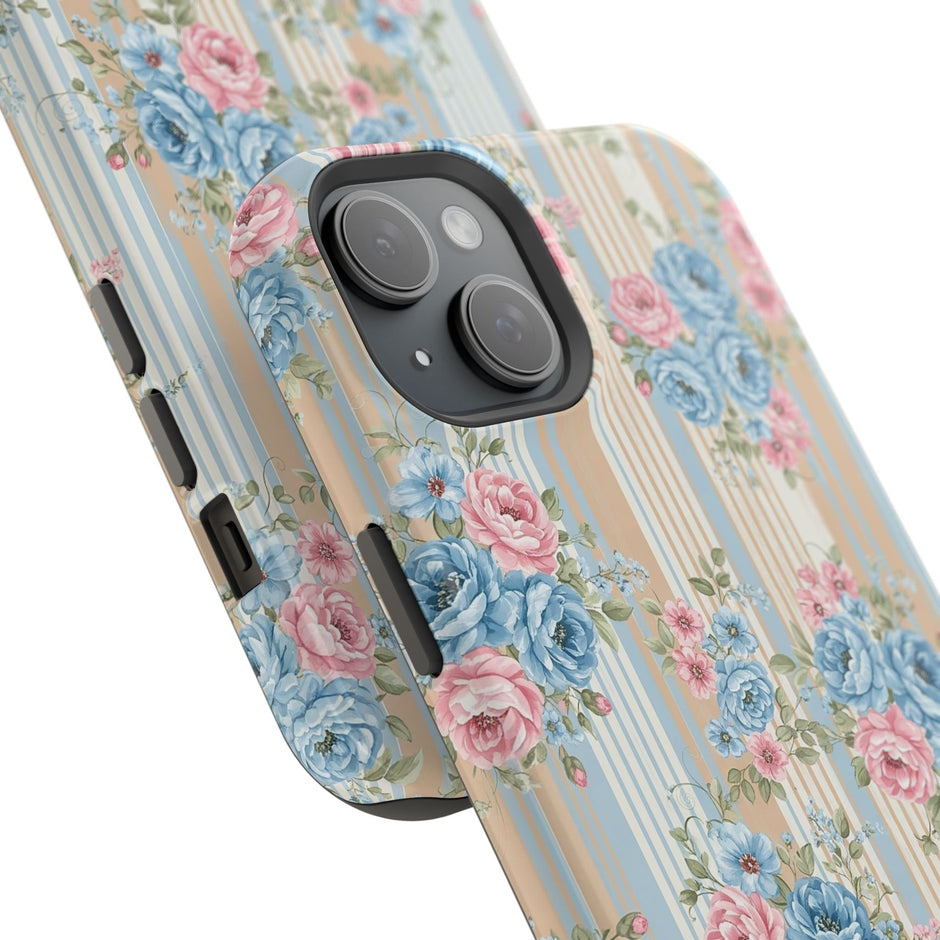 Floral Vintage Stripe - Extreme MagSafe Phone Case - Westport Cove