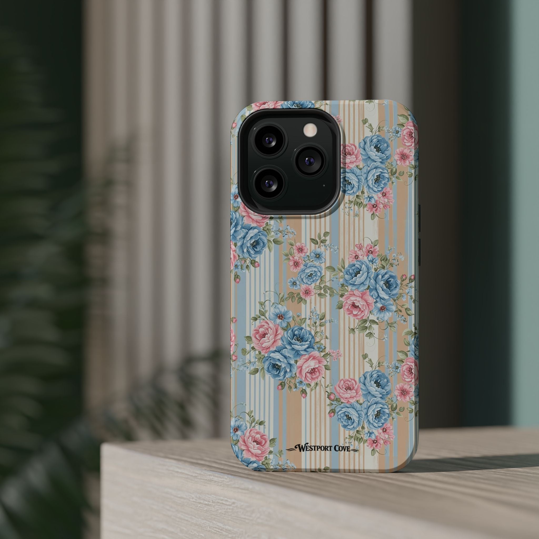 Floral Vintage Stripe - Extreme MagSafe Phone Case - Westport Cove