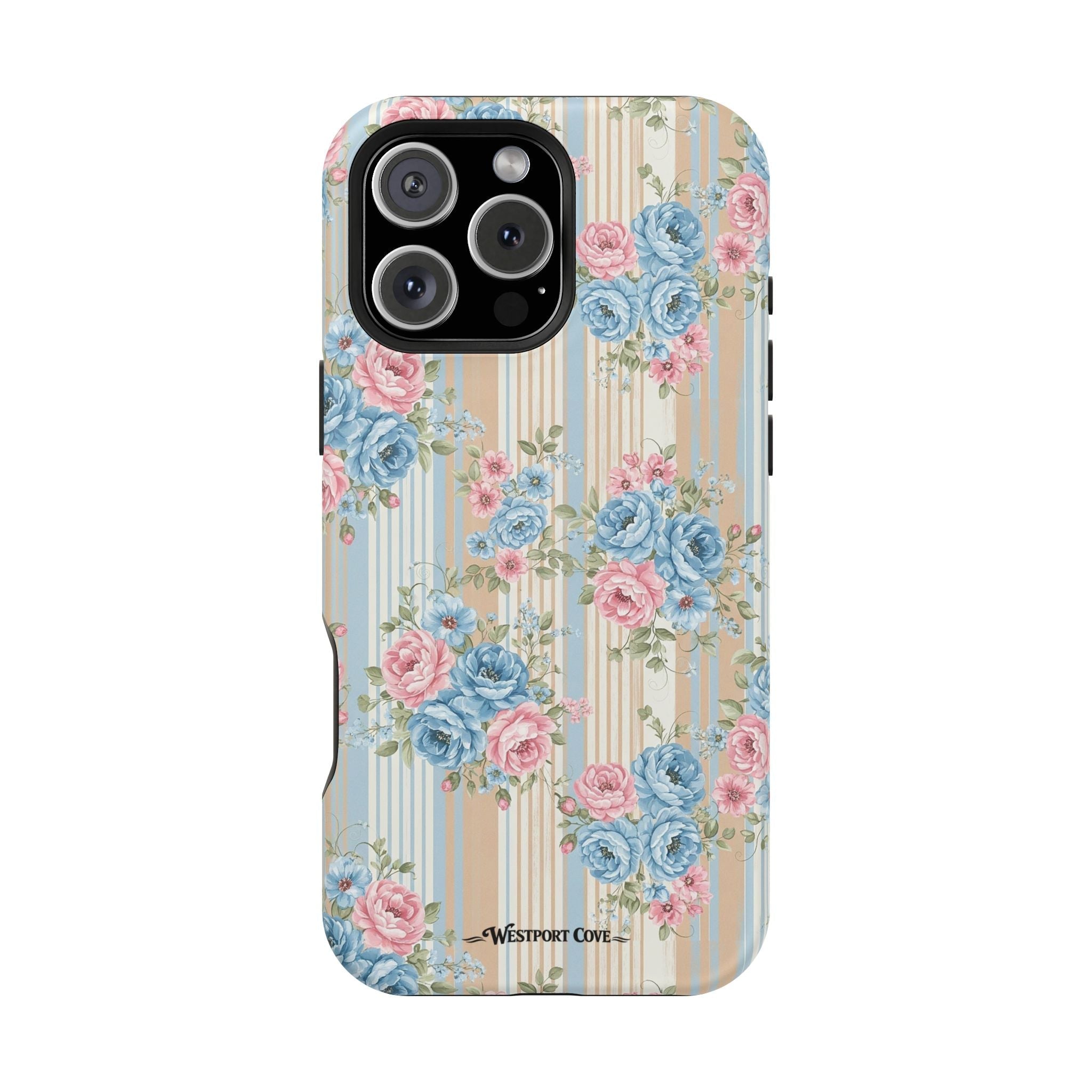 Floral Vintage Stripe - Extreme MagSafe Phone Case - Westport Cove