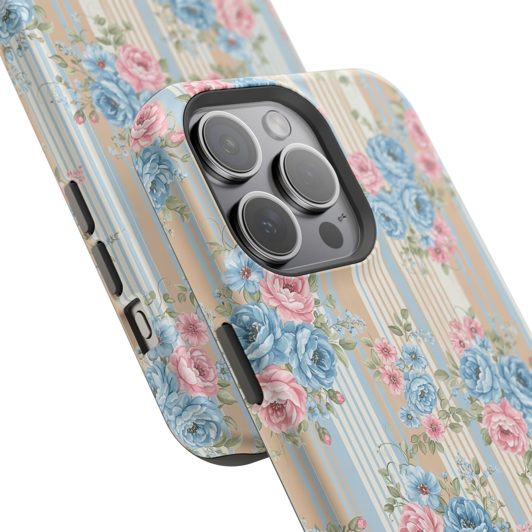 Floral Vintage Stripe - Extreme MagSafe Phone Case - Westport Cove