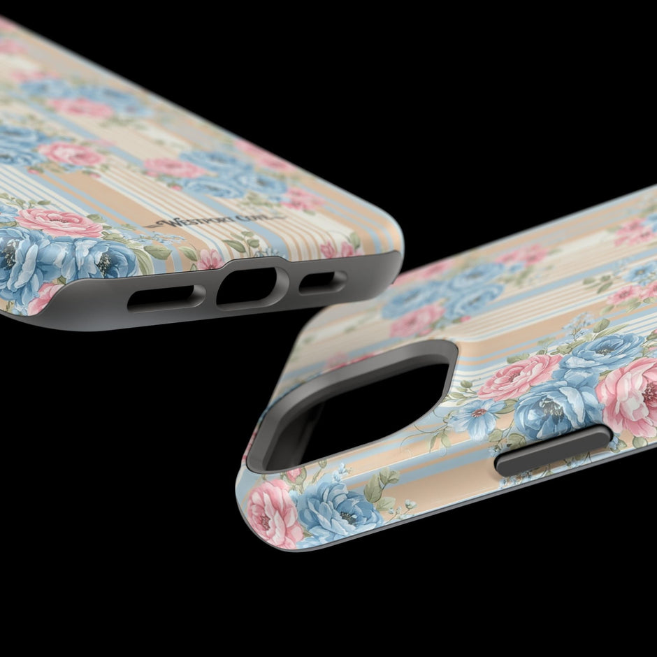 Floral Vintage Stripe - Extreme MagSafe Phone Case - Westport Cove