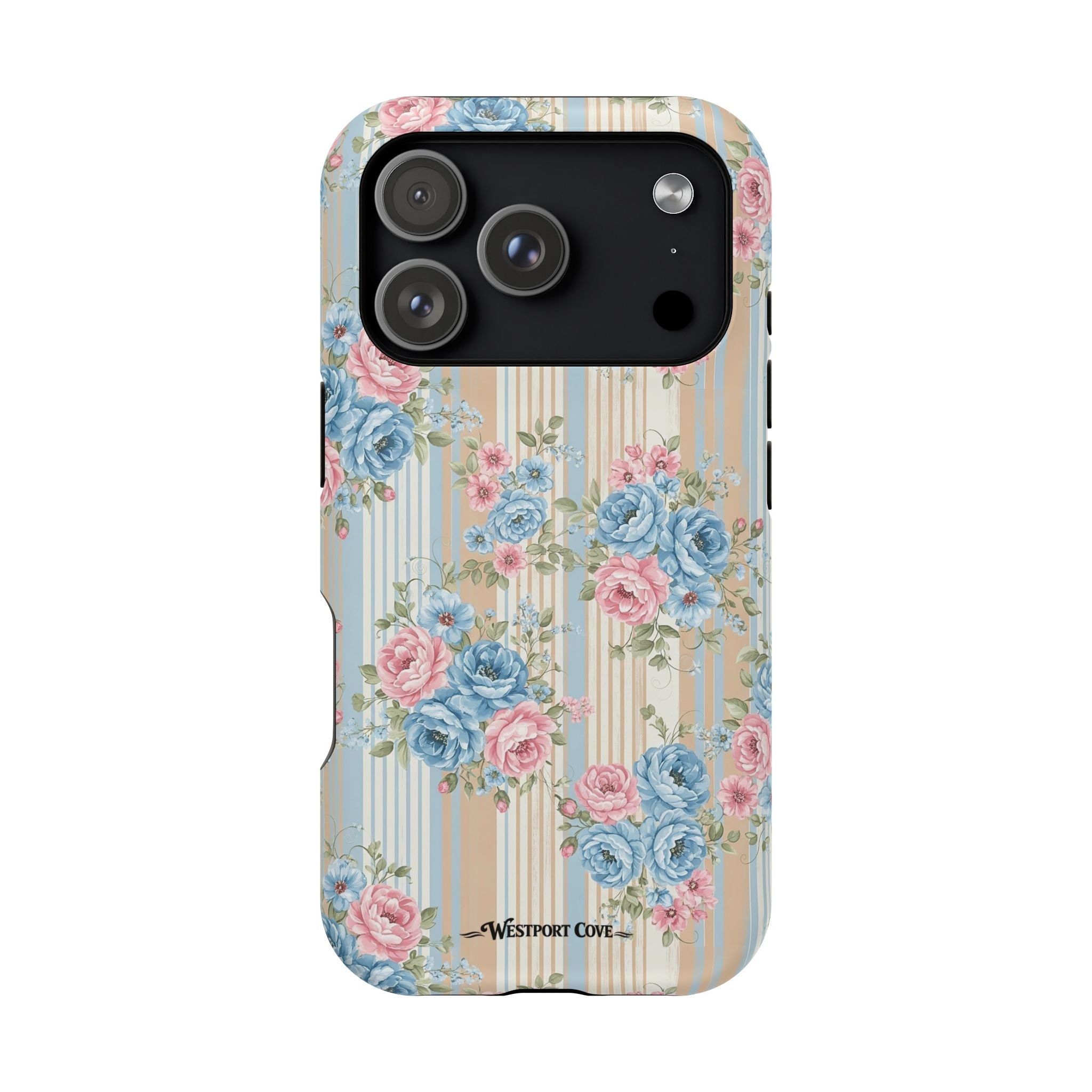 Floral Vintage Stripe - Extreme MagSafe Phone Case - Westport Cove