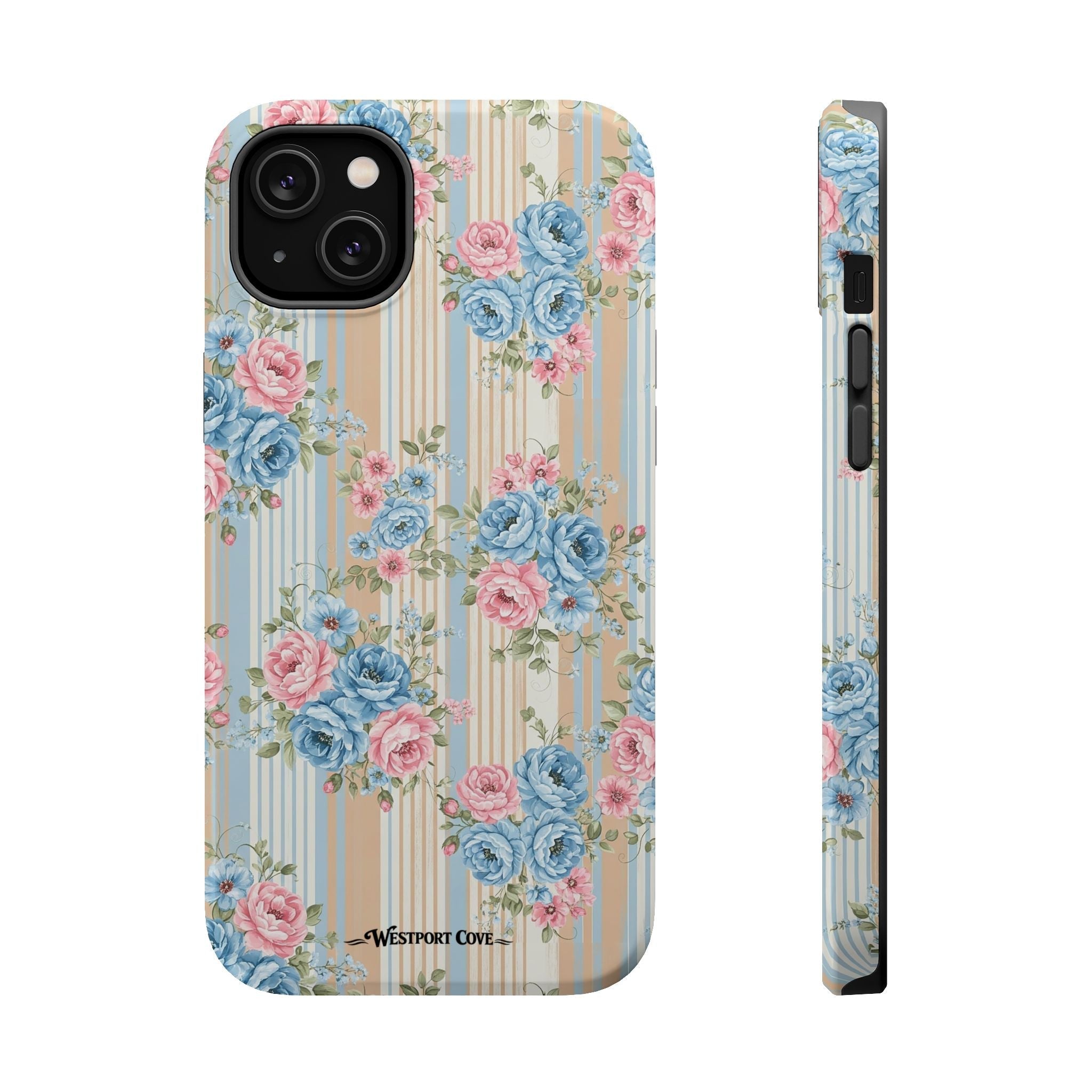 Floral Vintage Stripe - Extreme MagSafe Phone Case - Westport Cove