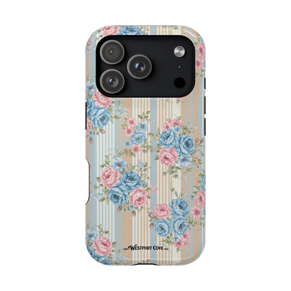 Floral Vintage Stripe - Extreme MagSafe Phone Case - Westport Cove