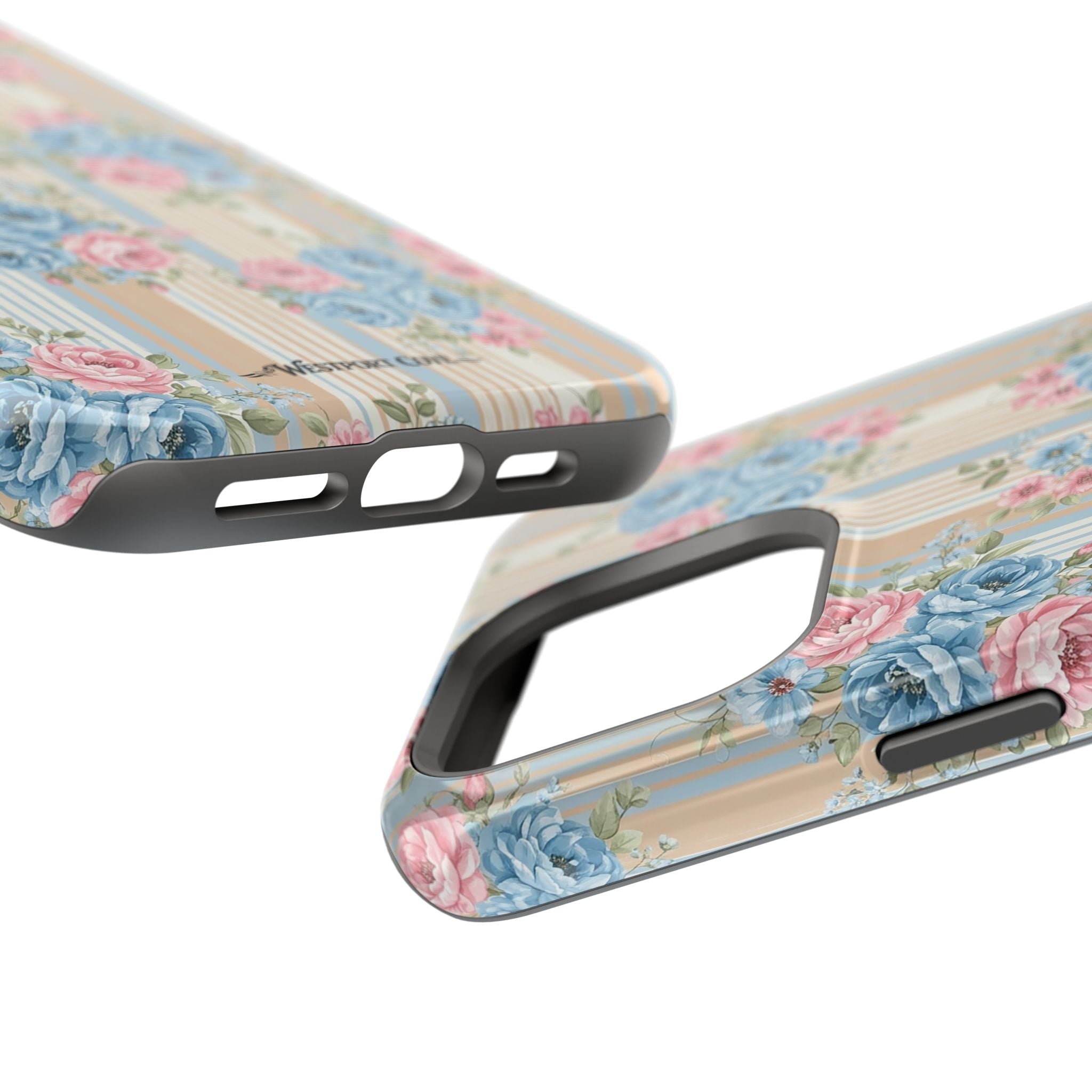 Floral Vintage Stripe - Extreme MagSafe Phone Case - Westport Cove