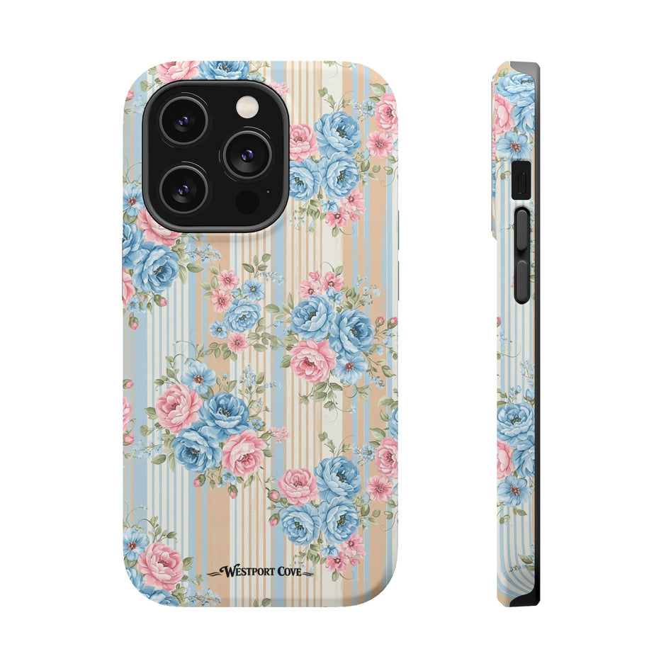 Floral Vintage Stripe - Extreme MagSafe Phone Case - Westport Cove