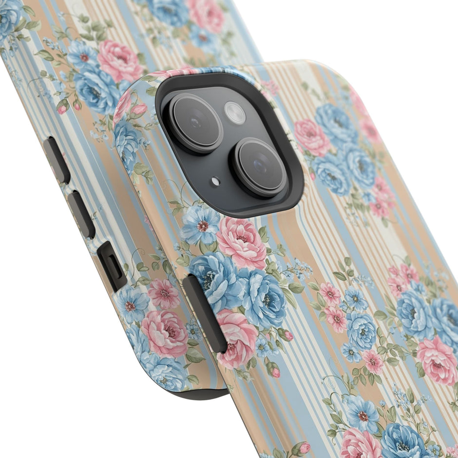 Floral Vintage Stripe - Extreme MagSafe Phone Case - Westport Cove