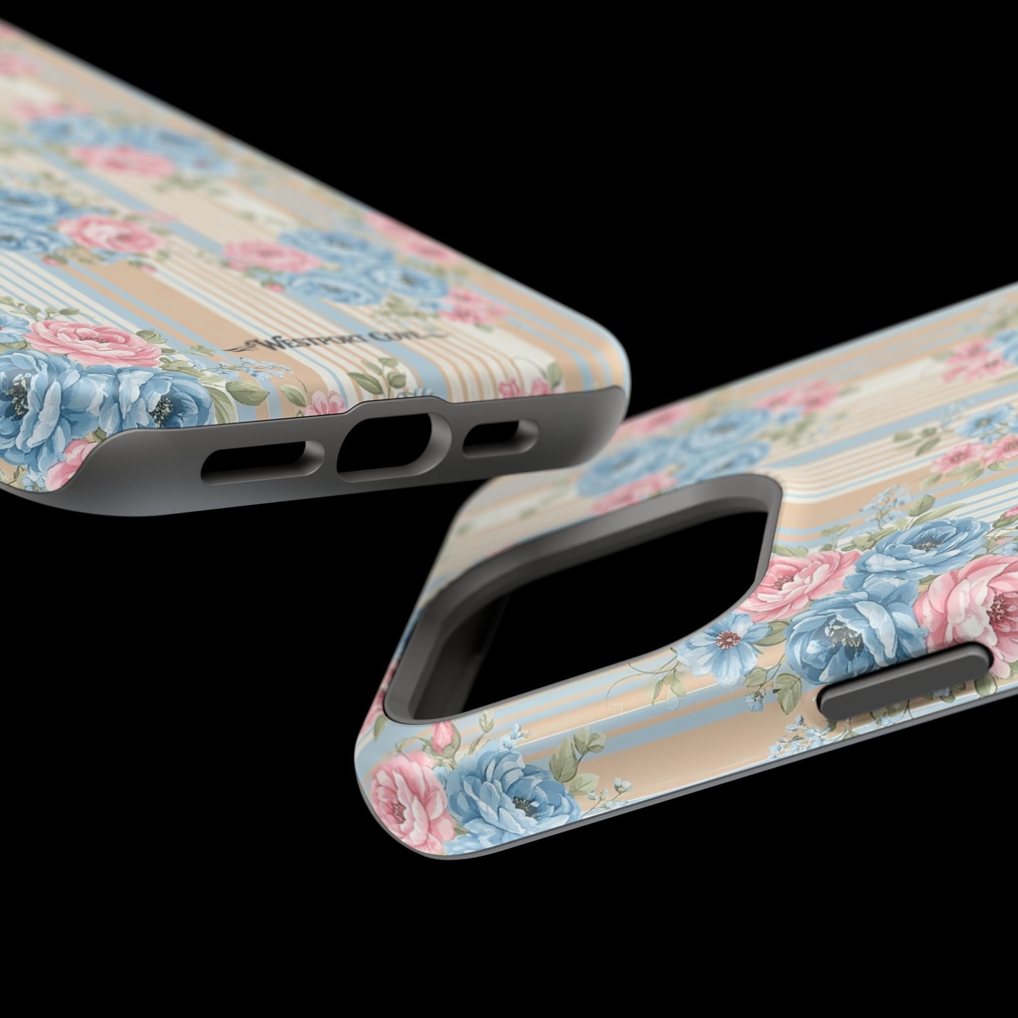 Floral Vintage Stripe - Extreme MagSafe Phone Case - Westport Cove