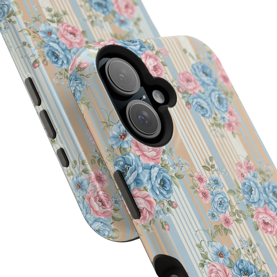 Floral Vintage Stripe - Extreme MagSafe Phone Case - Westport Cove