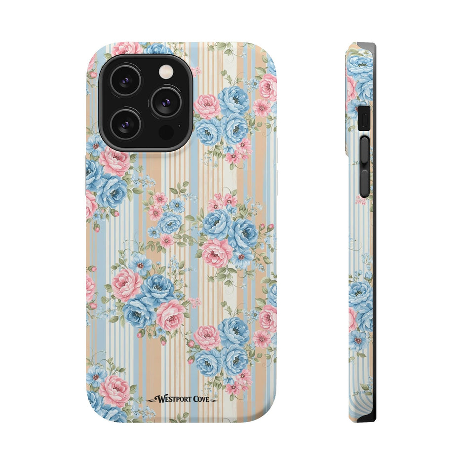 Floral Vintage Stripe - Extreme MagSafe Phone Case - Westport Cove