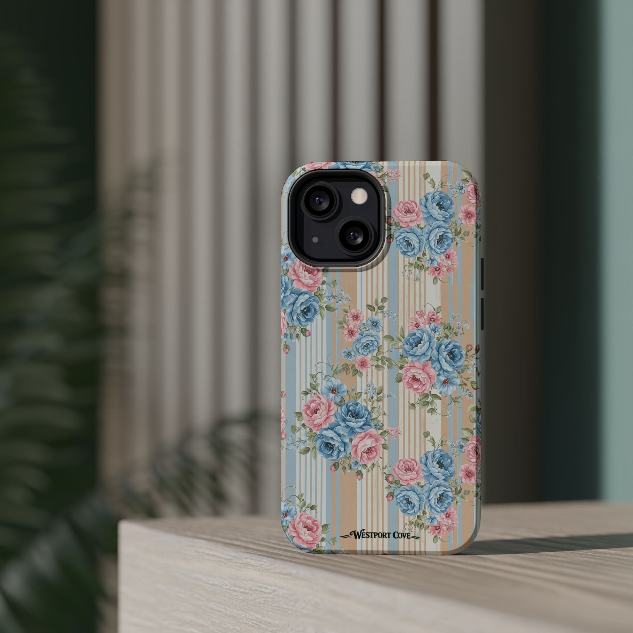 Floral Vintage Stripe - Extreme MagSafe Phone Case - Westport Cove
