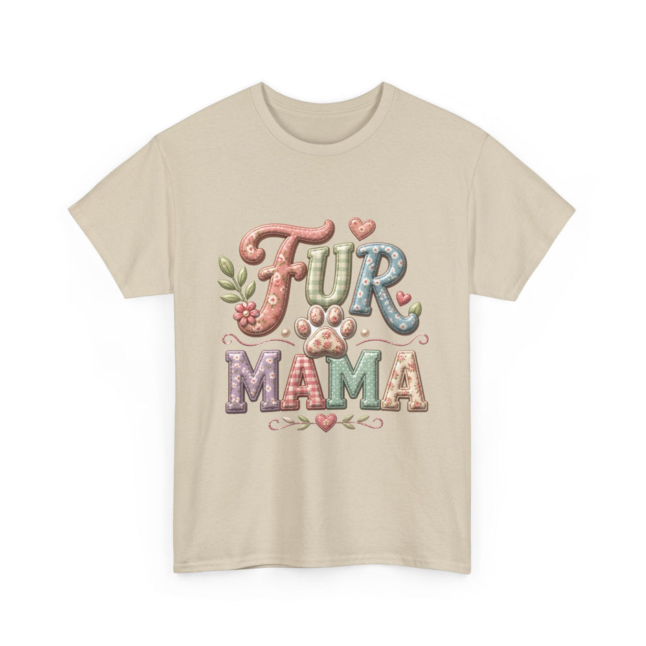 Fur Mama T-Shirt – Cute Paw Print Pet Mom Tee - Westport Cove