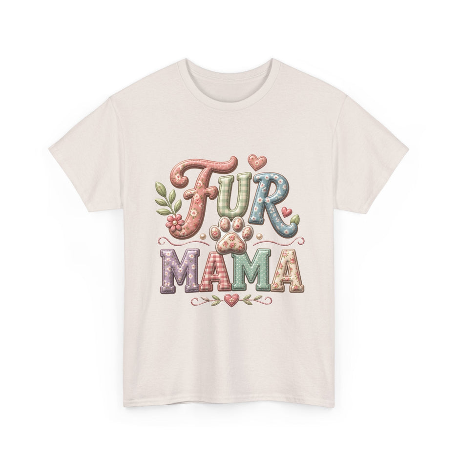 Fur Mama T-Shirt – Cute Paw Print Pet Mom Tee - Westport Cove