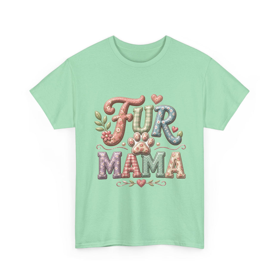 Fur Mama T-Shirt – Cute Paw Print Pet Mom Tee - Westport Cove