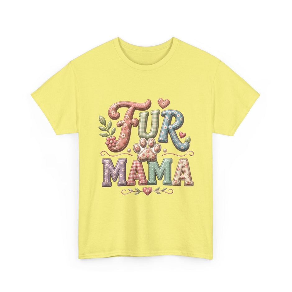 Fur Mama T-Shirt – Cute Paw Print Pet Mom Tee - Westport Cove