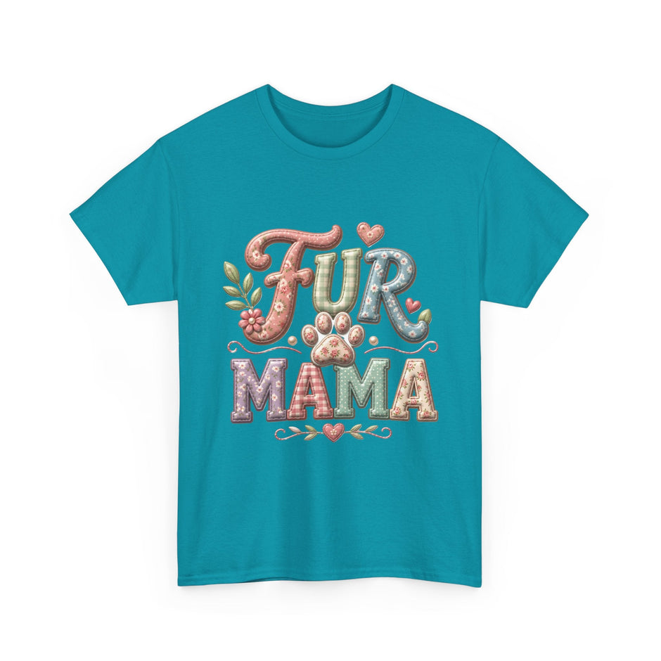 Fur Mama T-Shirt – Cute Paw Print Pet Mom Tee - Westport Cove