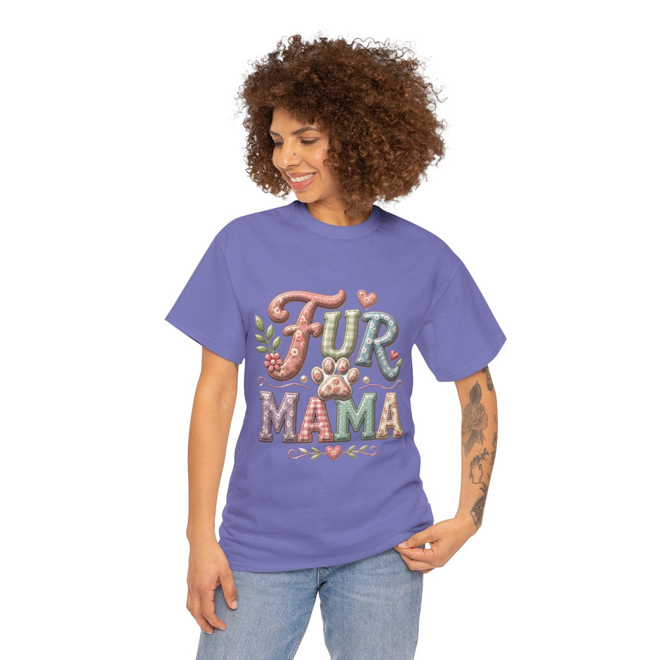 Fur Mama T-Shirt – Cute Paw Print Pet Mom Tee - Westport Cove
